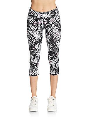 Marc New York By Andrew Marc Performance Printed Cropped Leggings