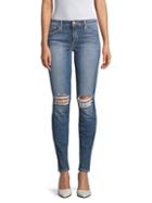 Joe's The Icon Distressed Mid-rise Skinny Jeans