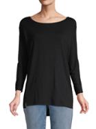 Eileen Fisher Classic Long-sleeve Stretch Top