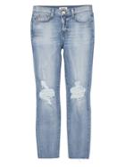 L'agence El Matador Slim-fit Destroy Crop Jeans