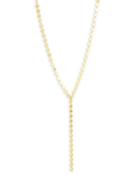 Mary Louise Designs 22k Yellow Gold Designer Circle Chain Y Necklace