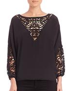 Townsen Embroidered Peasant Top