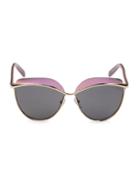 Emilio Pucci 60mm Cat Eye Sunglasses