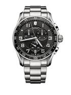 Victorinox Swiss Army Mens Classic Xls Stainless Steel Chronograph Watch