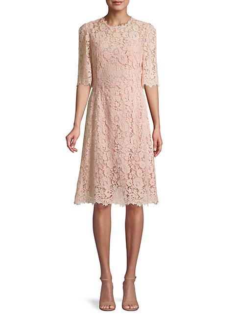 Dolce & Gabbana Short-sleeve Lace Dress