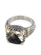 Effy Balissima Sterling Silver And 18kt. Yellow Gold Green Amethyst Ring