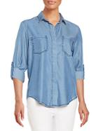 Saks Fifth Avenue Red Riley Chambray Shirt