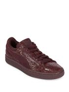 Puma Textured Leather Sneakers