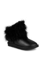 Australia Luxe Collective Mongol Feather & Shearling Short Leather Boots
