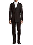 Saks Fifth Avenue Modern Fit Double-breasted Wool Suit