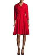 Max Mara Solid Fit-and-flare Dress