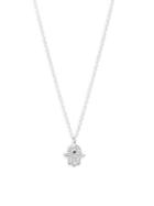 Danni Diamond And 14k White Gold Eye Pendant Necklace