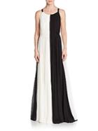 Milly Bicolor Silk Gown
