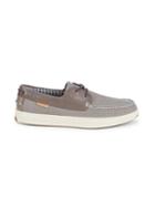 Cole Haan Leather-trim Canvas Boat Shoes