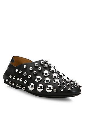 Alexander Wang Edie Studded Leather Flats