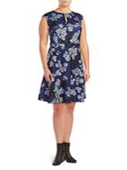 Alexia Admor Floral Fit-&-flare Dress