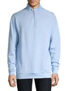 Peter Millar Crown Comfort Interlock Quarter-zip Sweater
