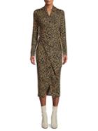 Rachel Rachel Roy Leopard-print Midi Dress