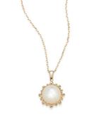 Anzie Dew Drop Mother-of-pearl & 14k Yellow Gold Necklace