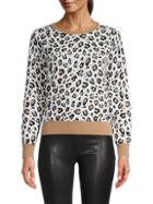 Brodie Cashmere Leopard-print Cashmere Sweater