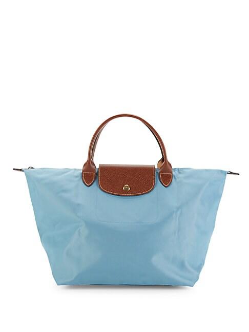 Longchamp Winged Leather-trimmed Tote