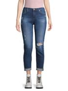 Ag Jeans The Prima Rolled-cuff Destroy Jeans
