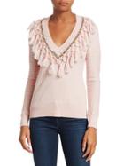 Jonathan Simkhai Wool Metal Tassel Sweater