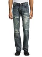Cult Of Individuality Hagen Distressed Straight-leg Jeans