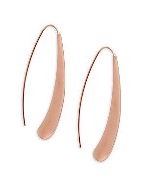 Saks Fifth Avenue Rose Gold Teardrop Earrings