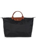 Longchamp Le Pliage Original Leather Travel Bag