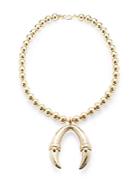 Kenneth Jay Lane Yellow Gold Pendant Necklace
