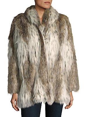 Donna Salyers' Fabulous-furs Russian Lynx Faux Fur Coat