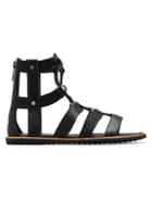 Sorel Ella Lace-up Textured Leather Gladiator Sandals
