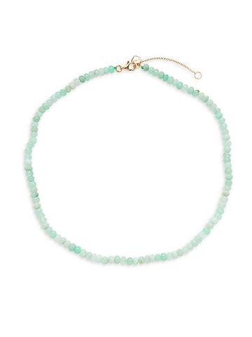 La Soula Green Opal Beaded Necklace