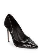 Ava & Aiden Sequence Sequin Point Toe Pumps