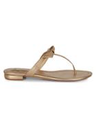 Alexandre Birman Clarita Leather Slip-on Sandals