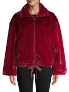 Rebecca Minkoff Full-zip Faux Fur Jacket