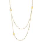 Lana Jewelry 14k Gold Tri-disc Necklace