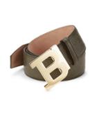 Bally Leather B Logo Buckle Belt