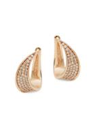 Effy 14k Rose Gold & White Diamond Earrings