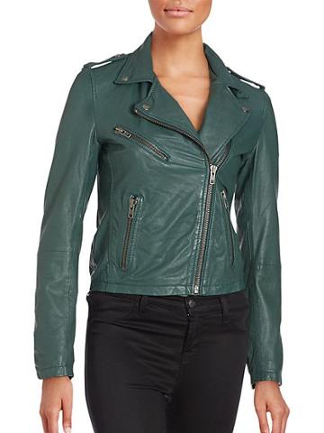 Doma Solid Leather Jacket