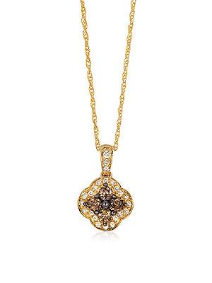 Le Vian Chocolatier Diamond & 14k Yellow Gold Pendant Necklace