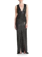 Alice + Olivia Kahlo Beaded Gown