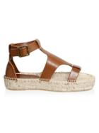 Soludos Banded Shield Leather Espadrilles