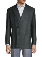 Brioni Herringbone Cashmere & Silk Jacket