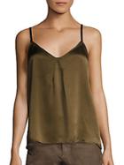 Vince Pleated Silk Camisole