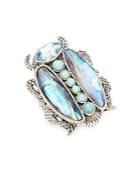 Stephen Dweck Sky Blue Topaz And Sterling Silver Ring