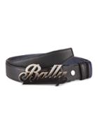 Bally Swoosh Reversible Logo Leather Belt