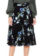 Vince Camuto Pleated Floral Skirt