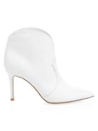 Gianvito Rossi Mable Point-toe Leather Booties
